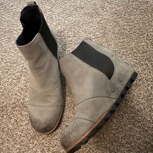 Sorel Gray Ankle Booties